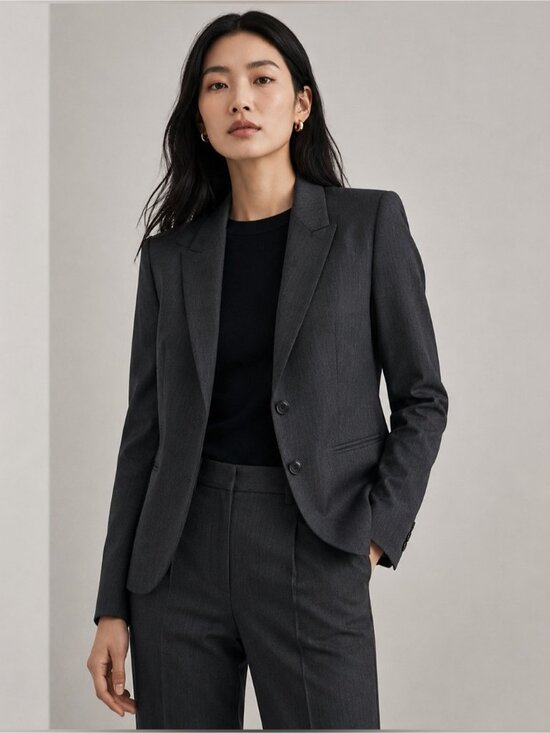 Hugo Boss Jackets & Blazers - Hugo Boss Charcoal Gray Tailored Blazer – EU 36 / US 4 / UK 8